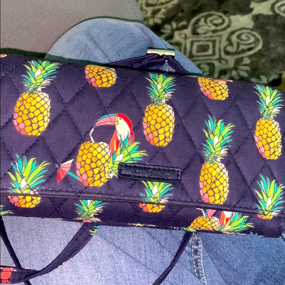 Pineapple and Parrots Crossbody